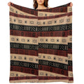 Indigenous Patterns of Earth. Designed by Amarican10. Premium Throw Blanket