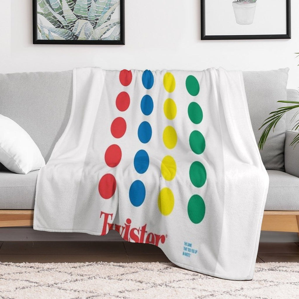 The Twister Game Blanket Eco-conscious Throw Blanket