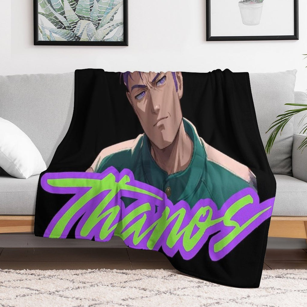 Thanos Squid Game Anime Style - Player 230 - Choi Subong - BigBang TOP Travel-friendly Throw Blanket