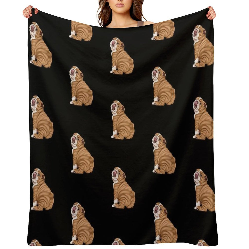 English Bulldog Premium Throw Blanket