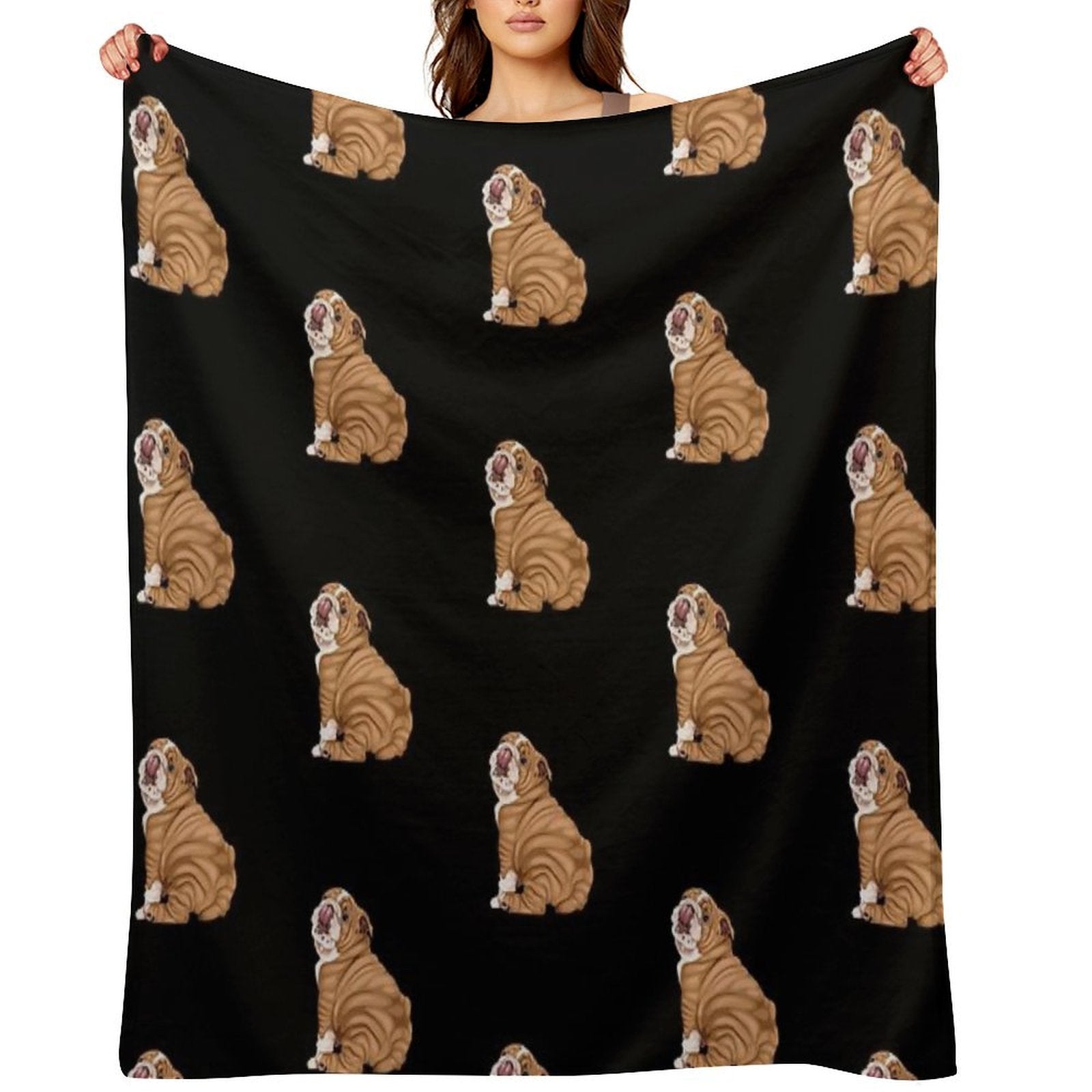 English Bulldog Premium Throw Blanket