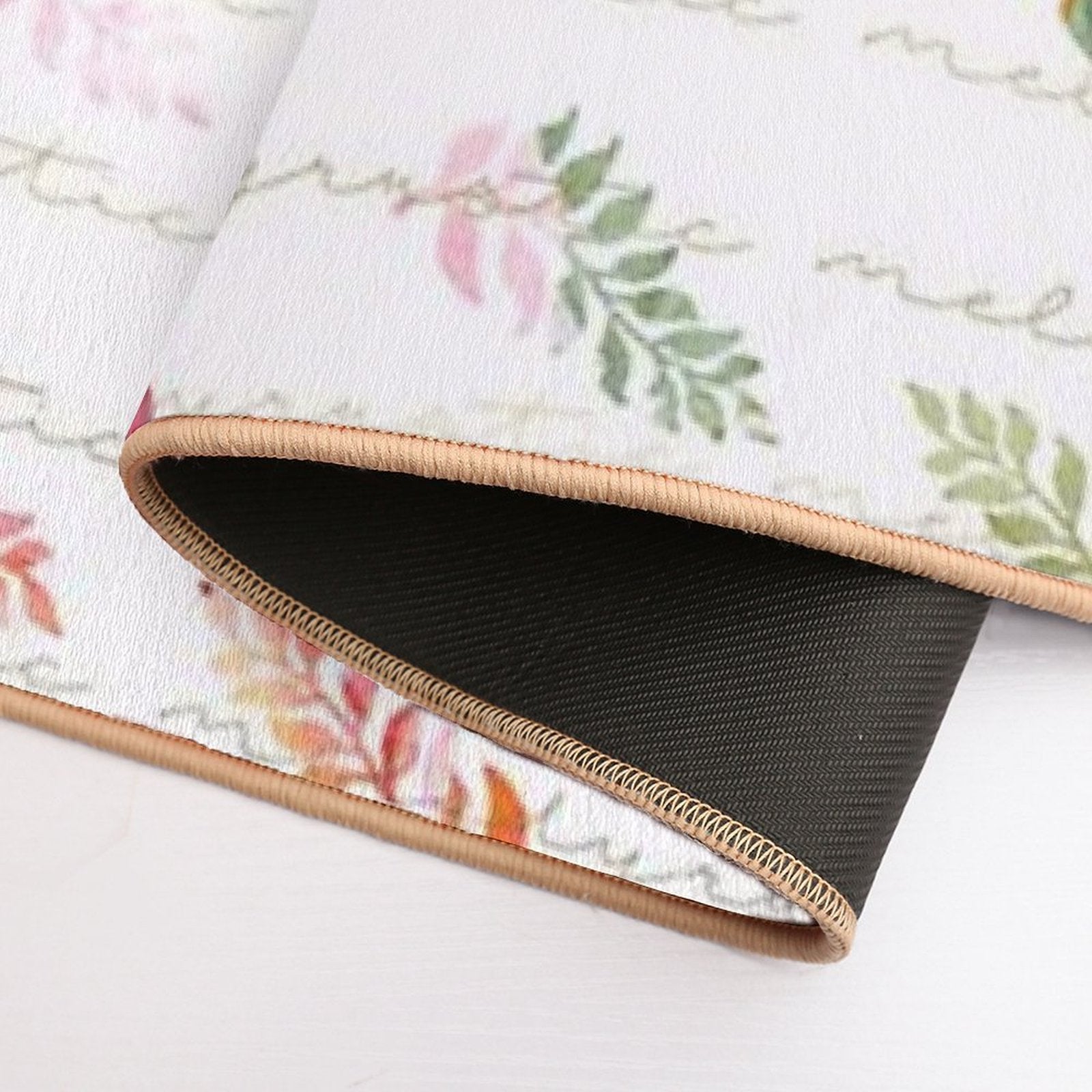 Romantic Background with Flowers  Pet-Safe Bath Mat