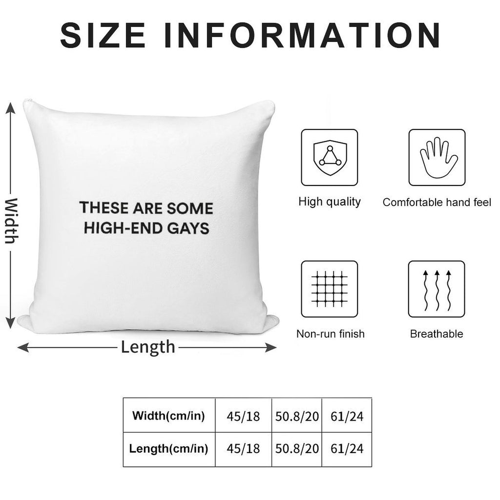 THESE ARE SOME HIGH-END GAYS  Tanya from White Lotus Soft Washable Throw Pillow
