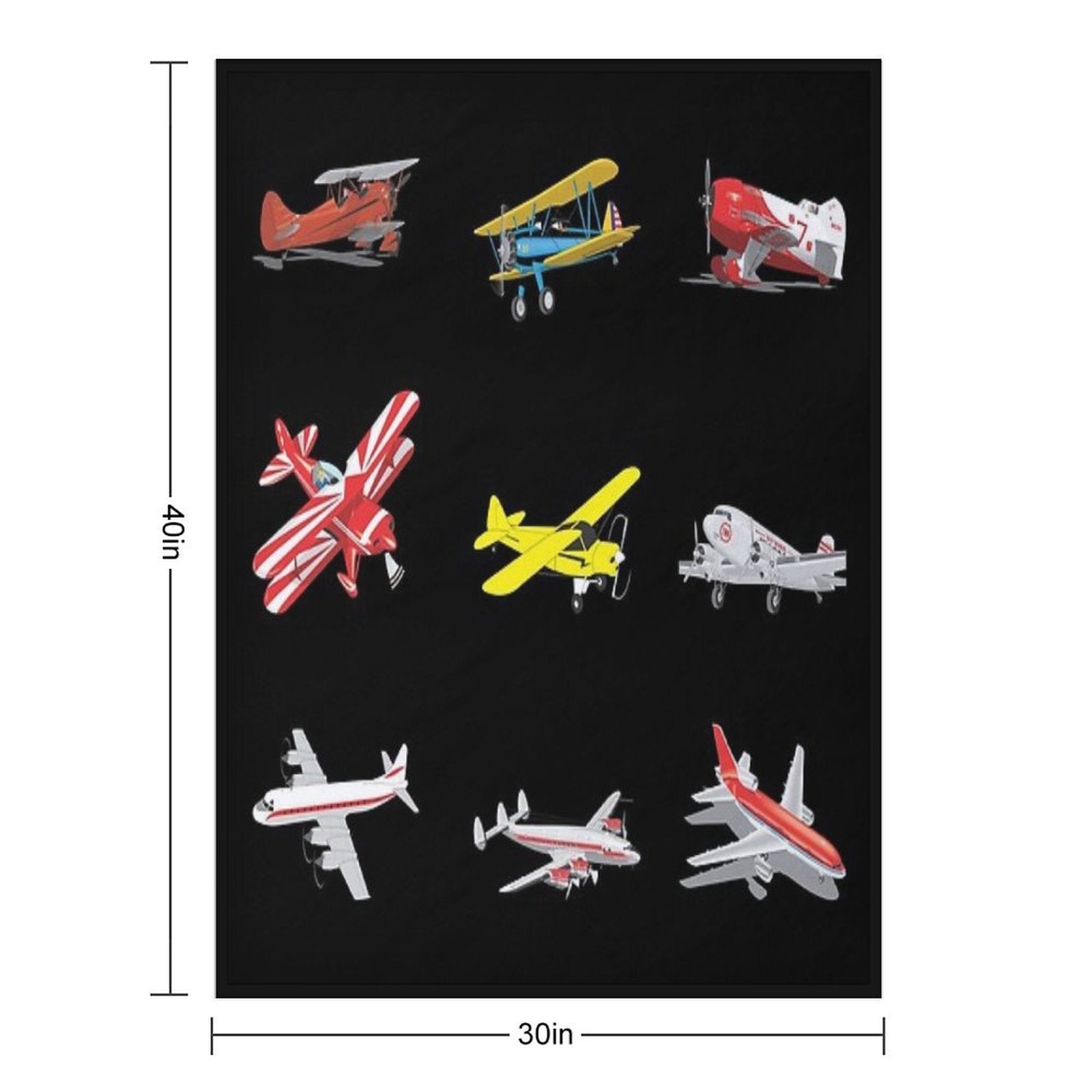 Airplanes Comfort Throw Blanket