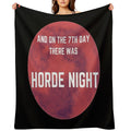 Zombie 7 Days to Die Funny Gamer Horde Night Travel-friendly Throw Blanket