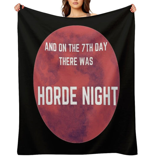 Zombie 7 Days to Die Funny Gamer Horde Night Travel-friendly Throw Blanket
