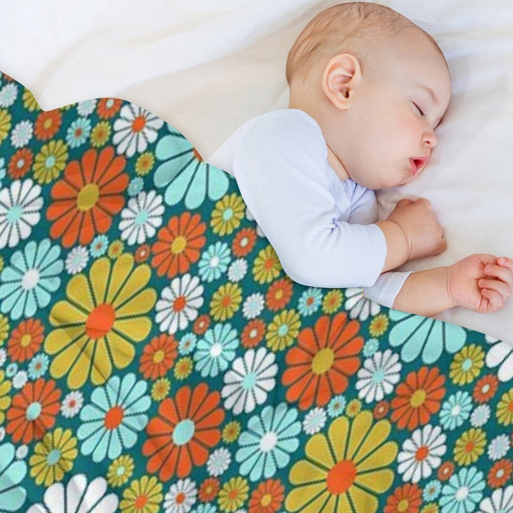 60's Wallpaper  One Wrinkle-free Throw Blanket