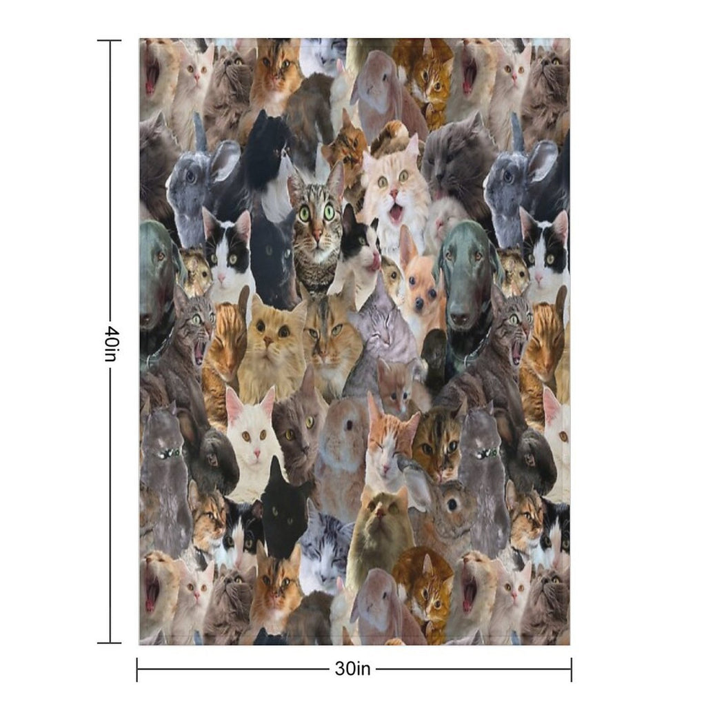 Adorable Pattern Multi-functional Throw Blanket