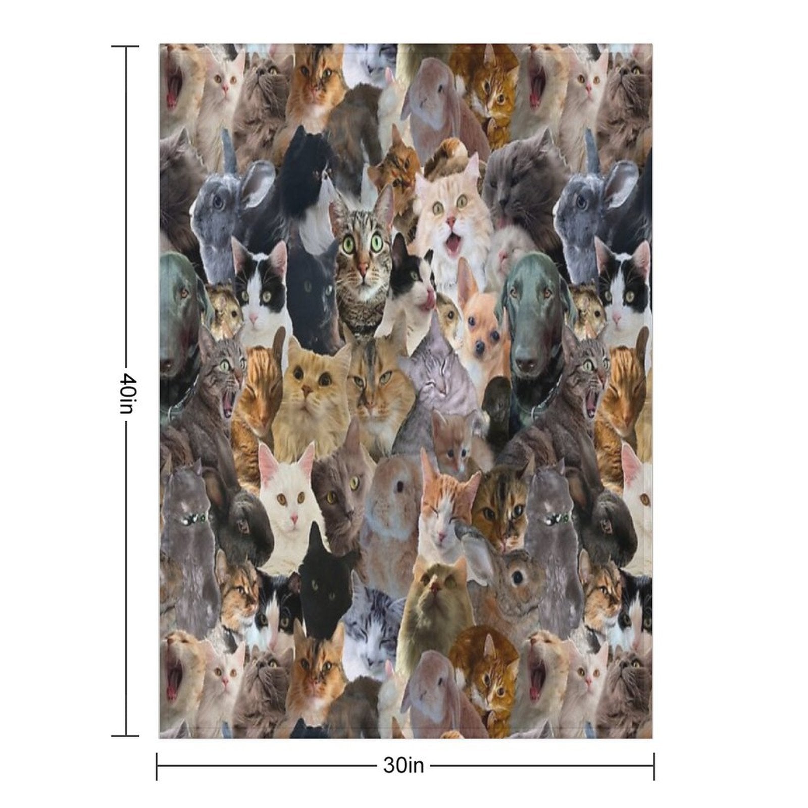 Adorable Pattern Multi-functional Throw Blanket