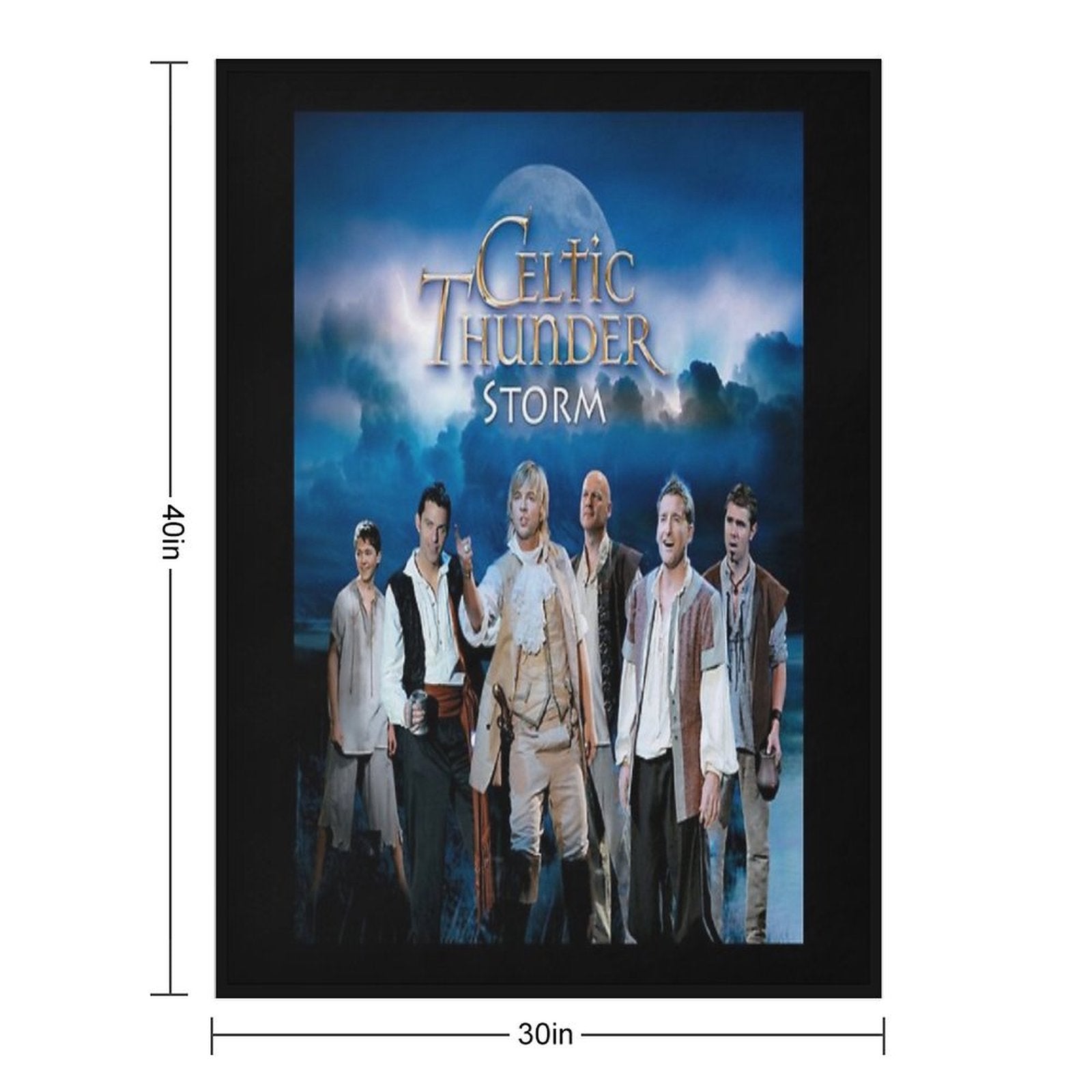 Celtic Thunder Storm Comfort Throw Blanket