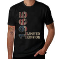60th Birthday Gift Men Vintage Born 1965 Turning 60 Year Old  Ribbed Collar T-Shirt