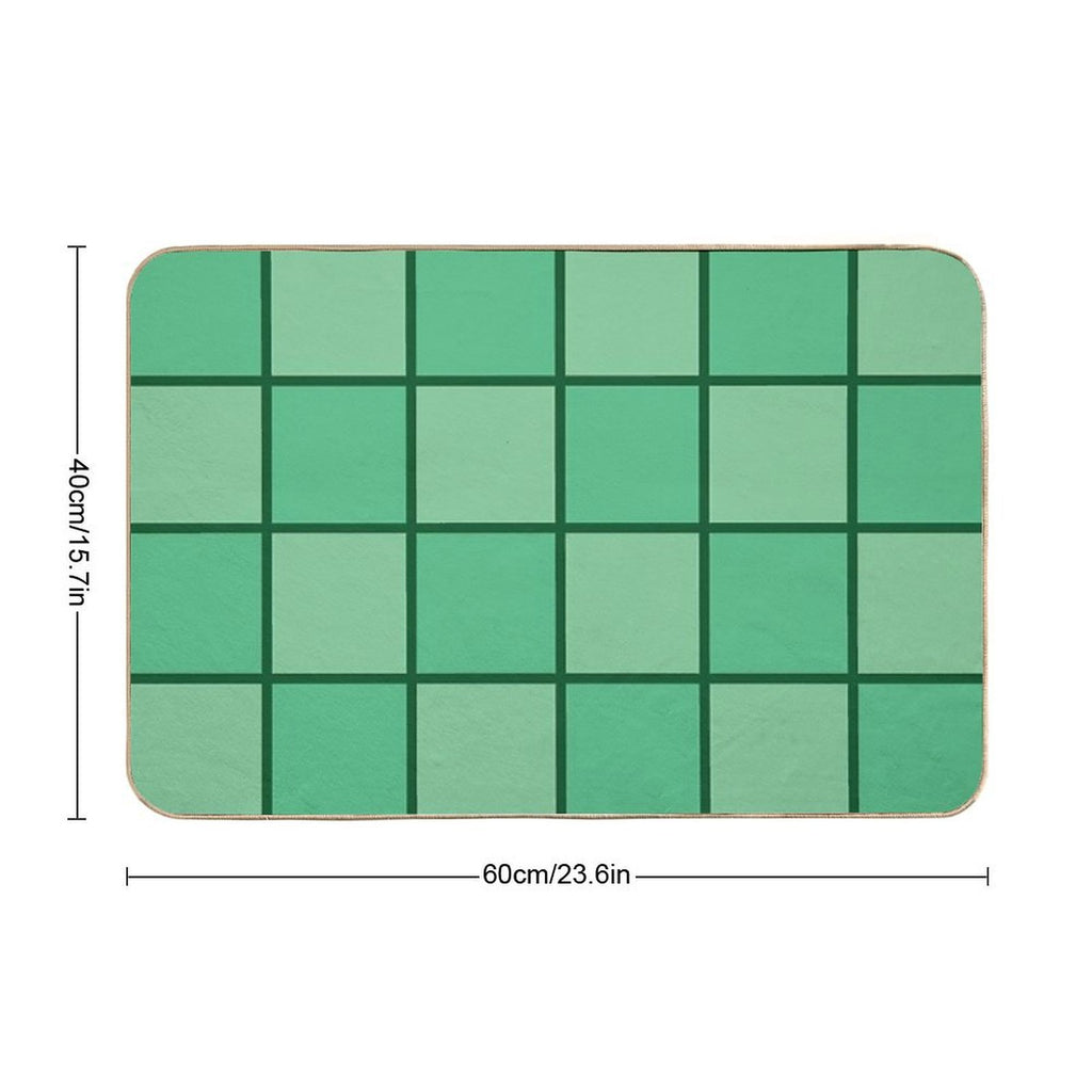 Seaside Window Art - Seaside Green Tones - Home Decor & Personal Style  Stain-Proof Bath Mat