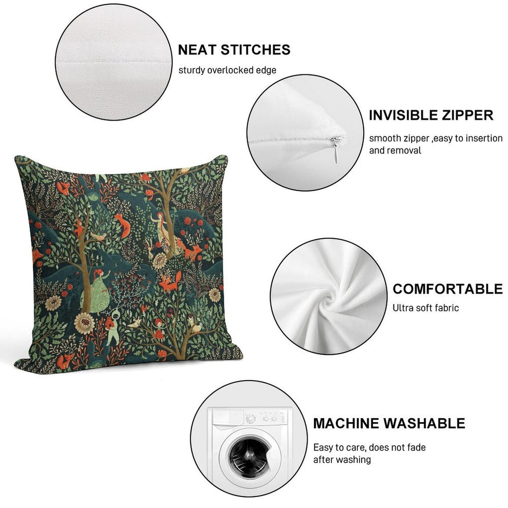 Whimsical Wonderland Soft Warmth Comfort Throw Pillow