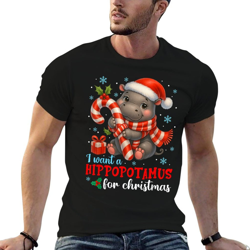I Want A Hippopotamus for Christmas Xmas Men Women  Vintage-inspired T-Shirt