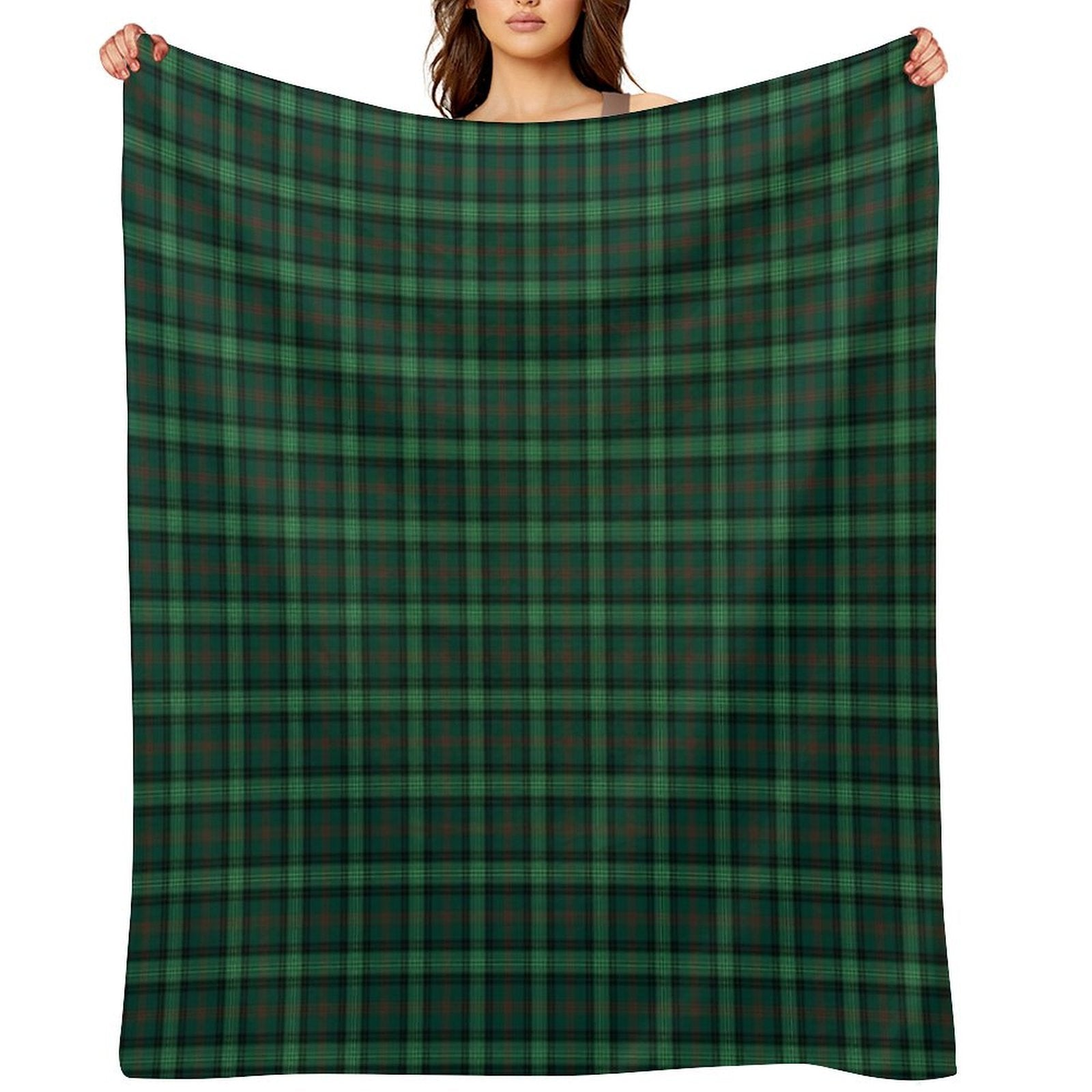 Clan Ross Hunting Tartan Compact Throw Blanket