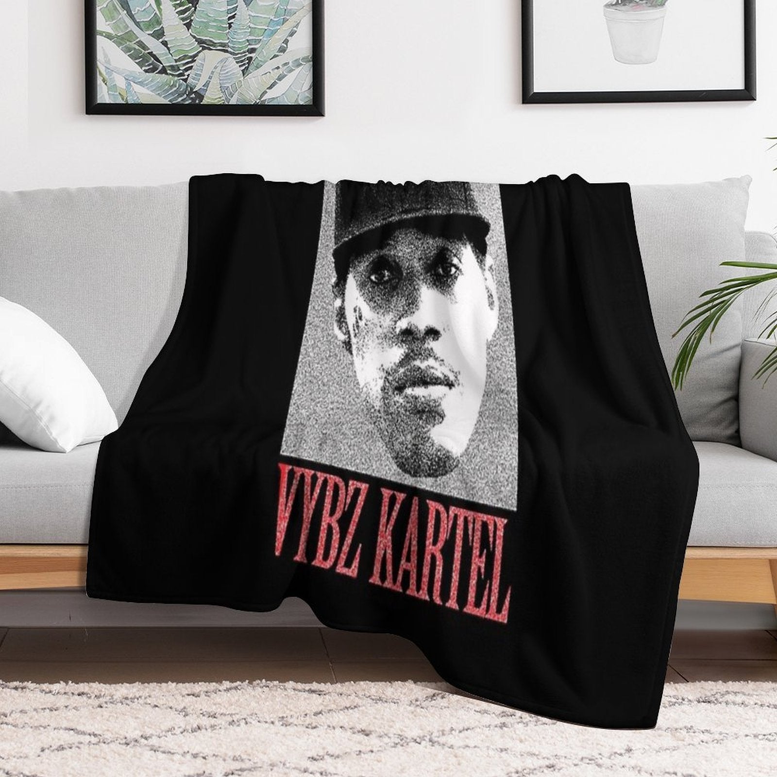 Vybz Kartel Worl Boss Easy Care Throw Blanket