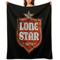 Vintage 1884 Beers Star Anti-pilling Throw Blanket