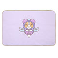 Guinea Pig in Dragonfly Costume  Slip-Resistant Bath Mat