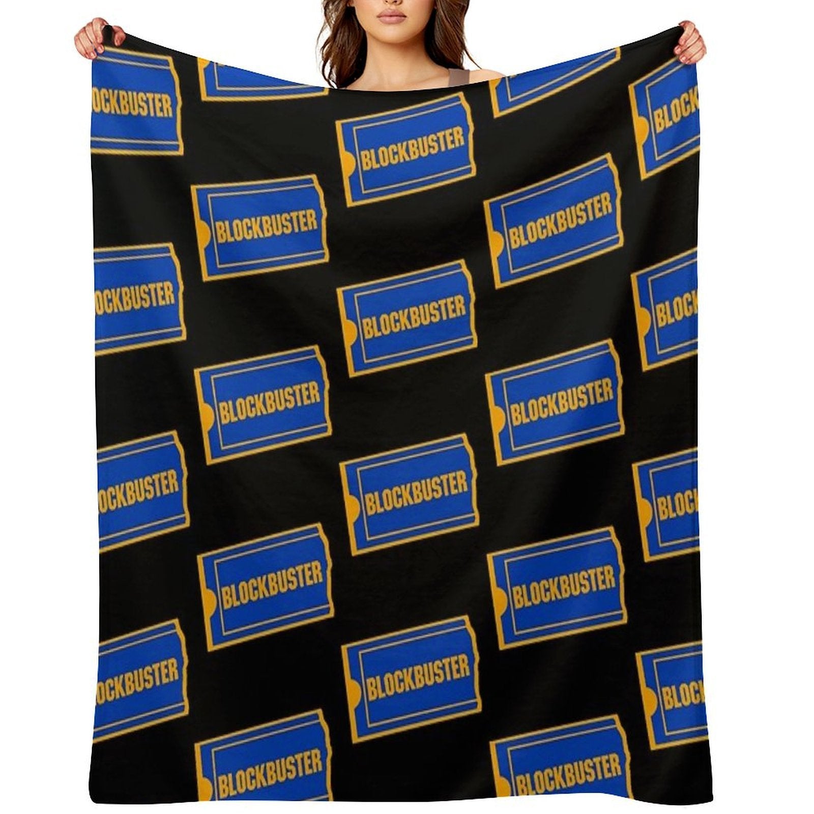 Blockbuster Logo Travel-friendly Throw Blanket