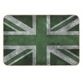 Green Distressed Union Jack  Multi-Purpose Bath Mat