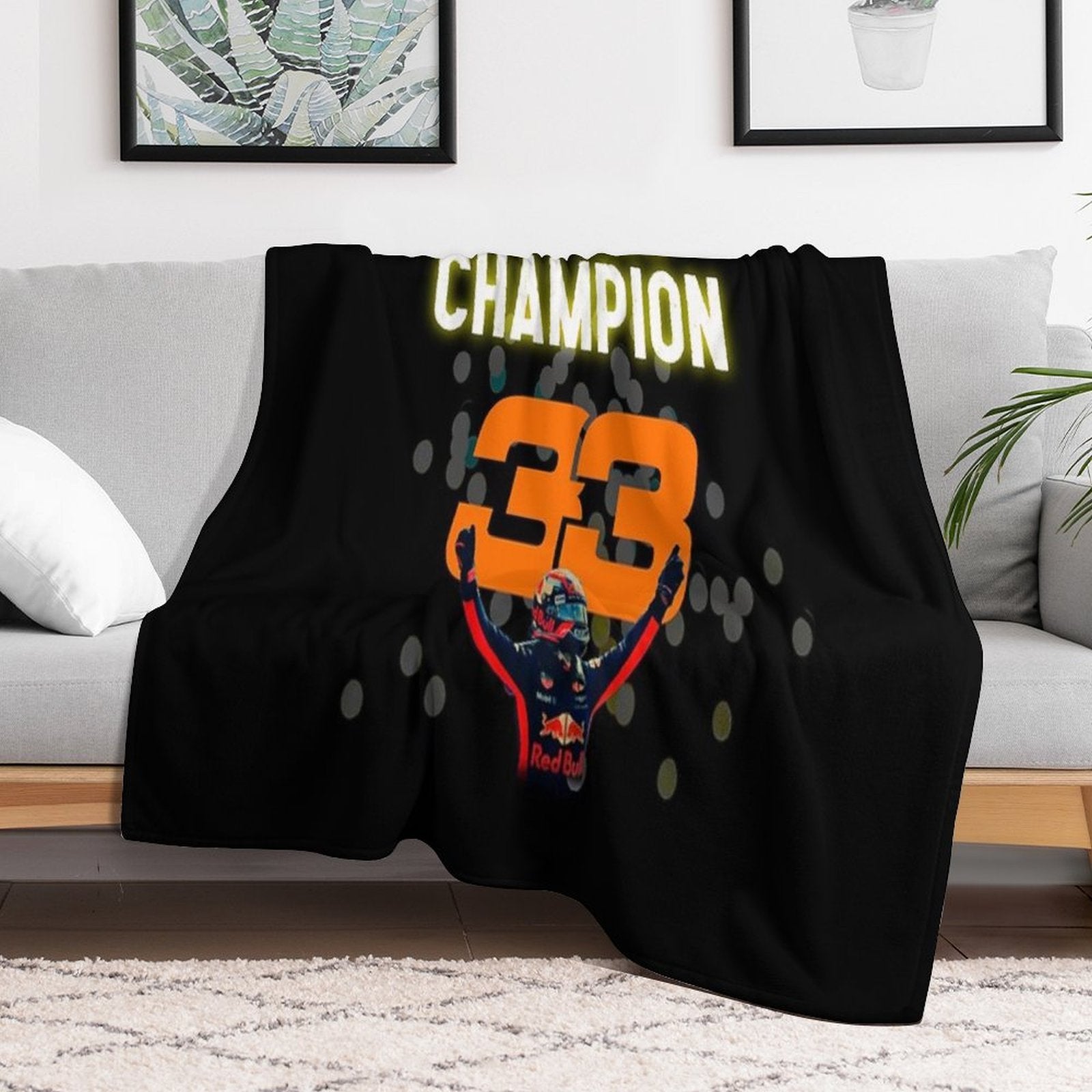 Verstappen Champion Eco-conscious Throw Blanket