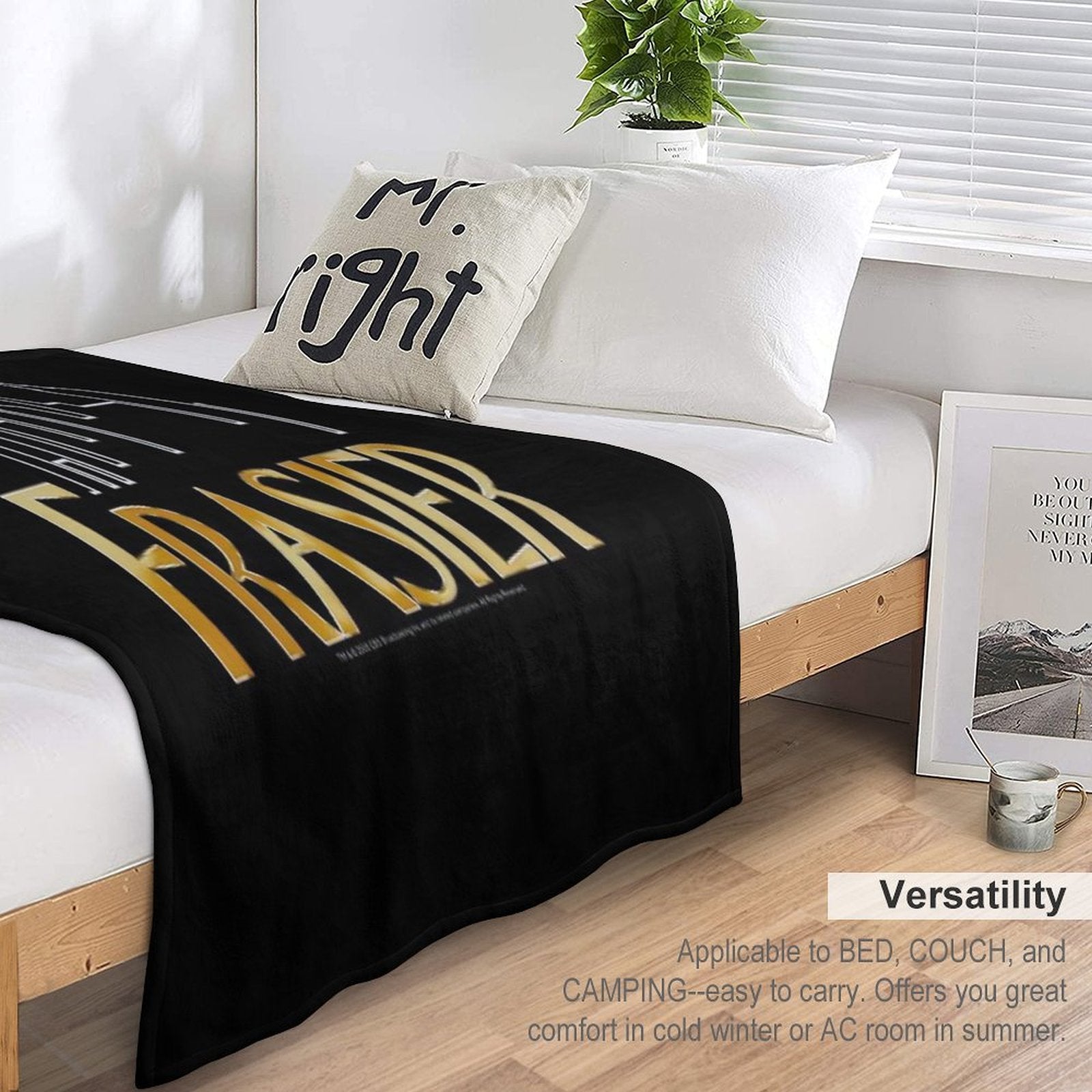 Fraiser Skyline Machine-washable Throw Blanket