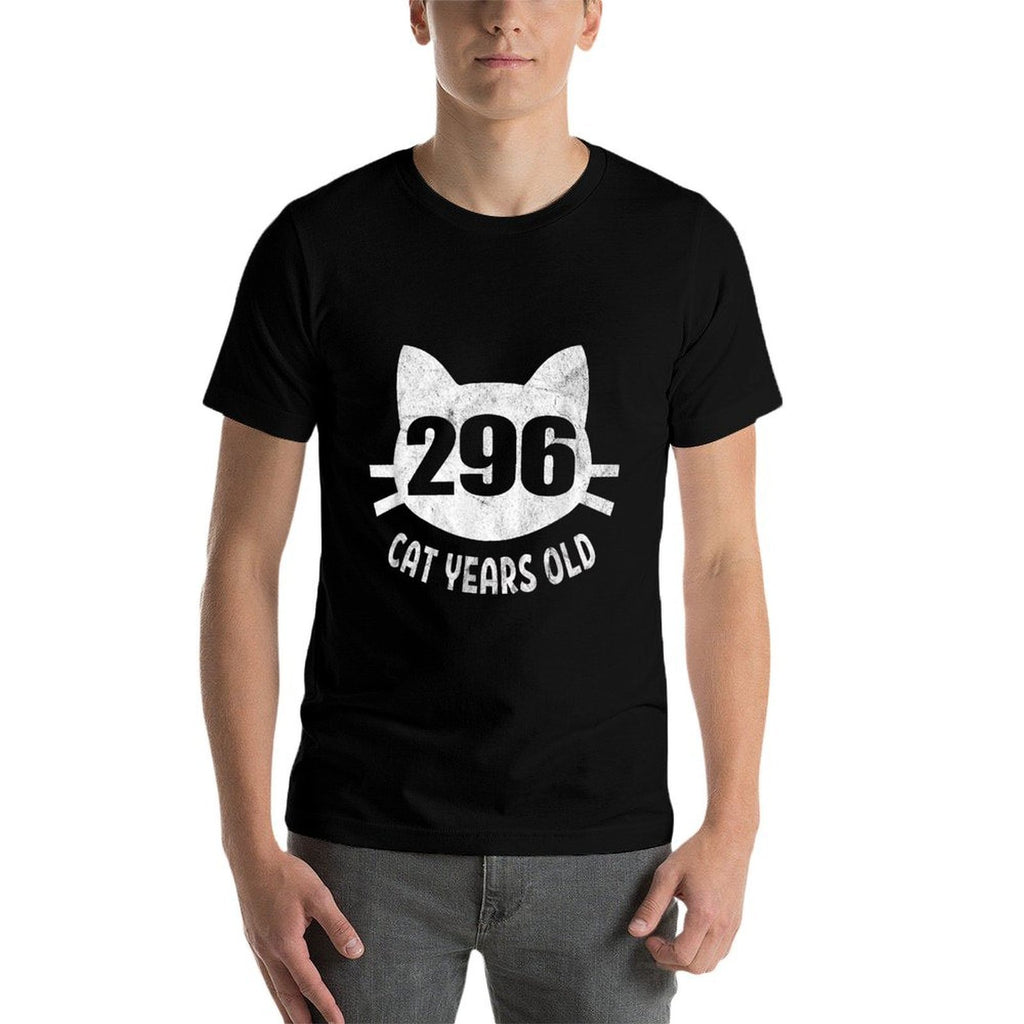 296 Cat Years Old 70th Birthday Gift For Cat Lovers  Durable T-Shirt