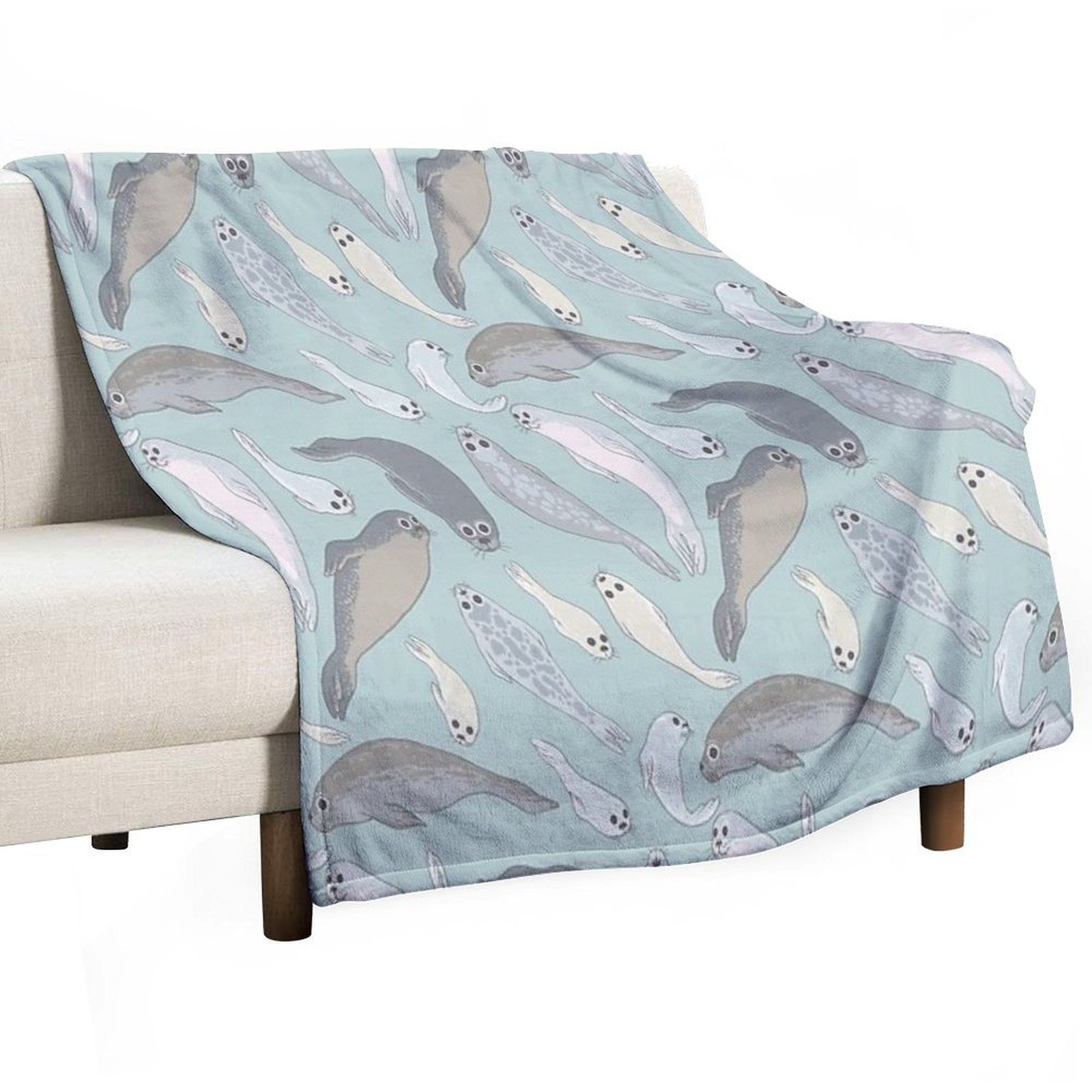 Seals Easy Care Throw Blanket