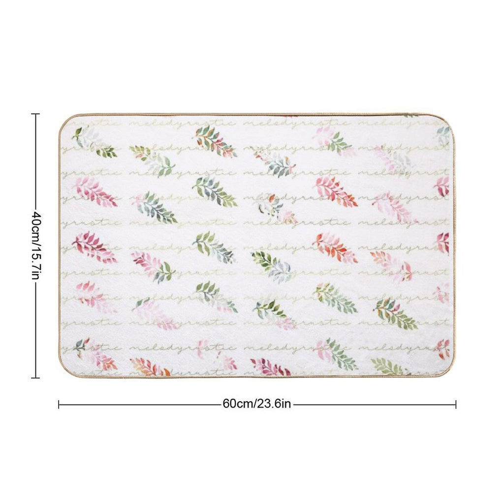 Romantic Background with Flowers  Pet-Safe Bath Mat