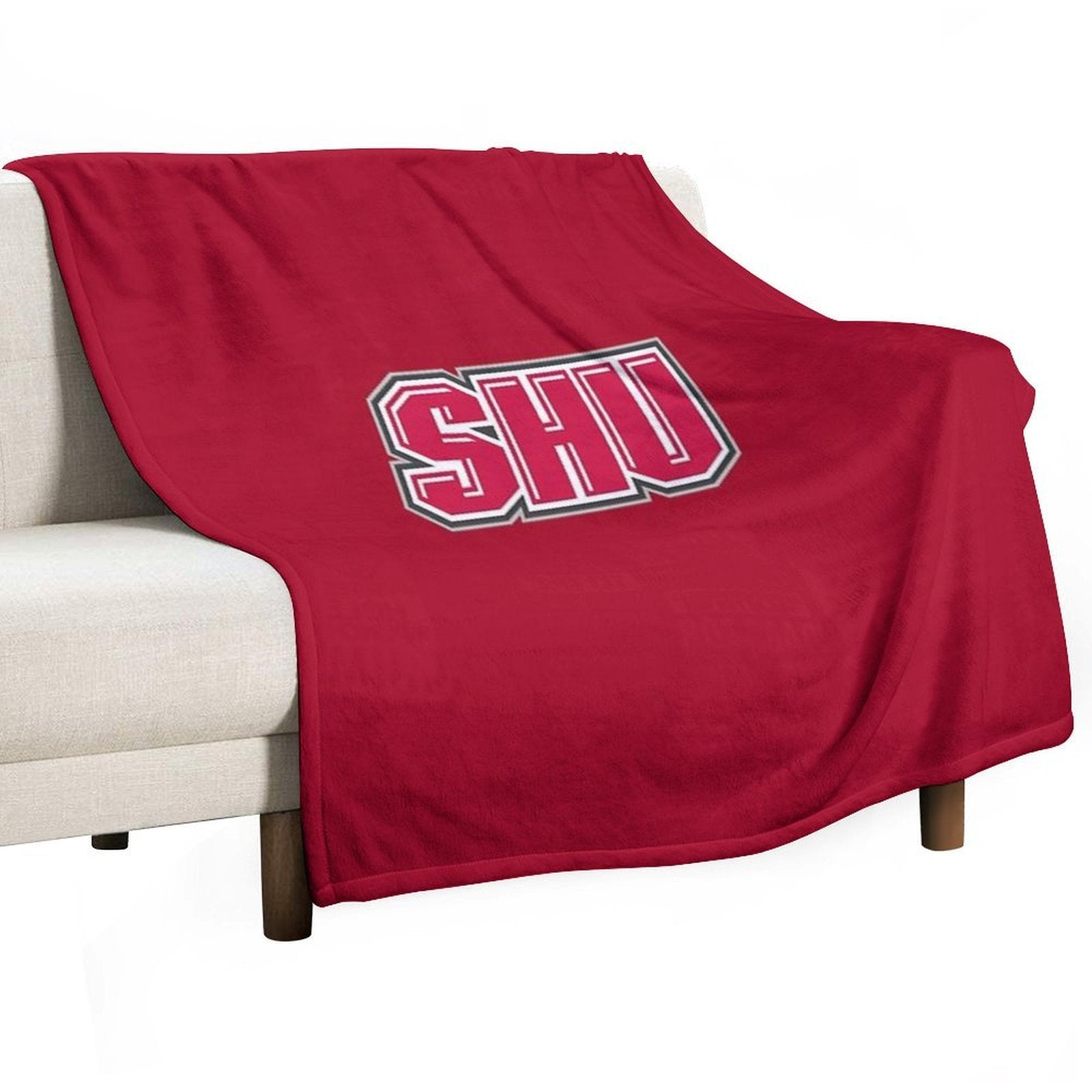 SHU Pioneers Logo Machine-washable Throw Blanket