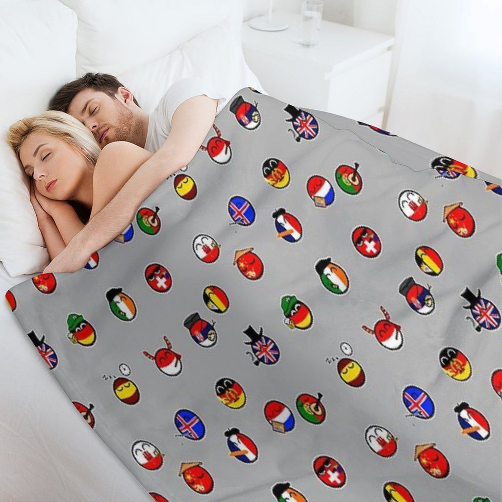 Countryballs Pack Comfort Throw Blanket