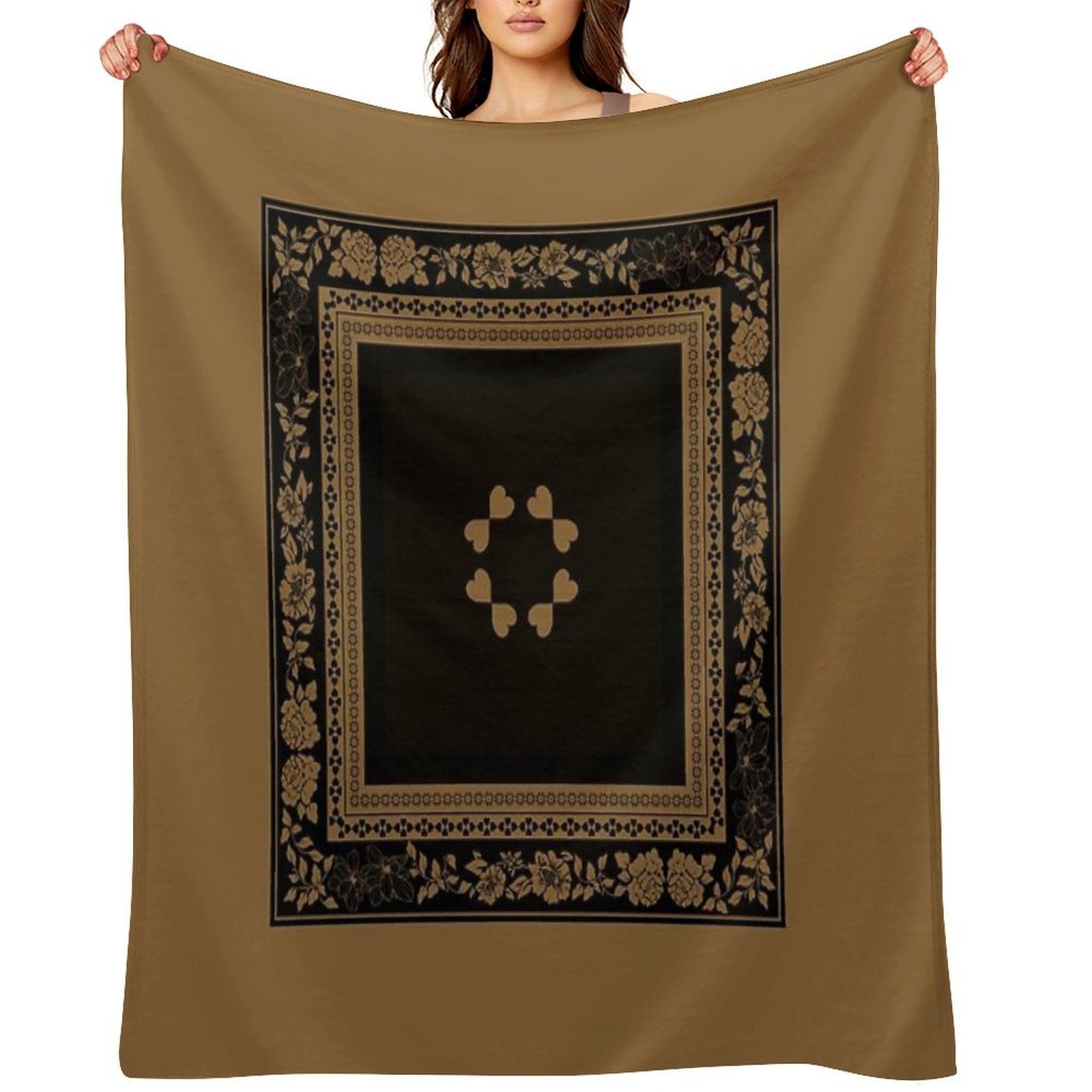 Love Garden Dependable Golden Tan Multi-functional Throw Blanket