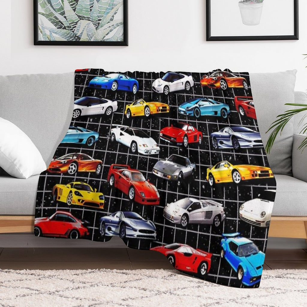 Dream Cars Machine-washable Throw Blanket