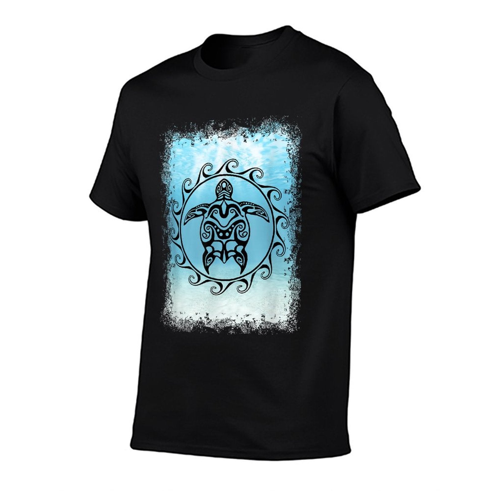 Tribal Sea Turtle Maori Sun Ocean  Eco-friendly Material T-Shirt