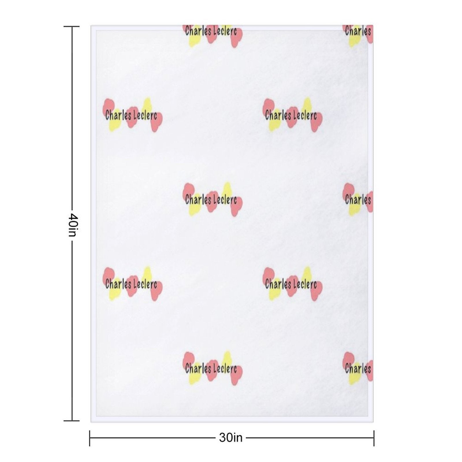 Charles Leclerc - Looks Like Water Colour Easy Care Throw Blanket