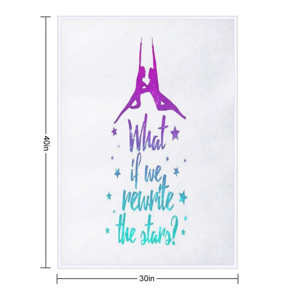 Greatest Showman Rewrite The Stars Easy Care Throw Blanket