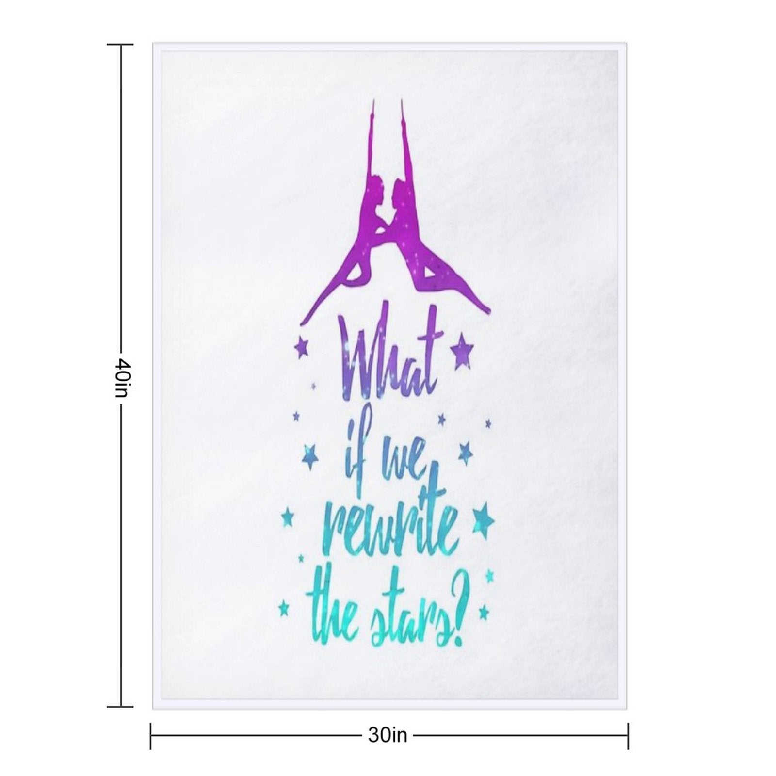 Greatest Showman Rewrite The Stars Easy Care Throw Blanket