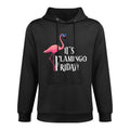 It’s Flamingo Friday Birds Wearing Glasses Bird Lover Adjustable Hood Hoodie