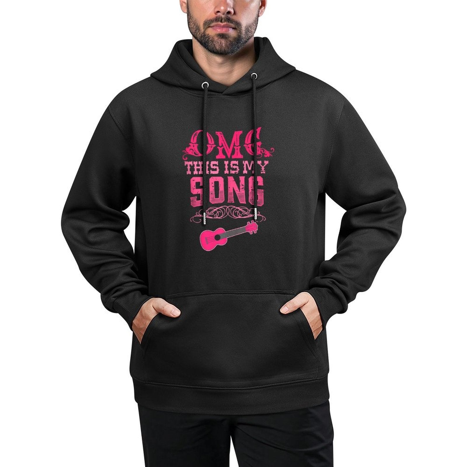 OMG This Is My Song Guitar Cowboy Howdy Western Design Versatile Streetwear Hoodie