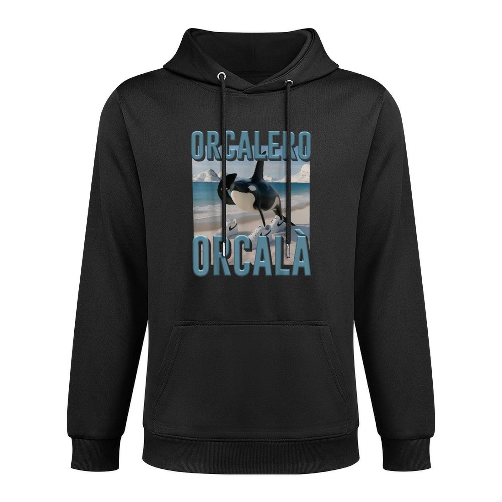 Funny AI Generated Monster Trendy Orcalero Orcala Orca Casual Wear Hoodie