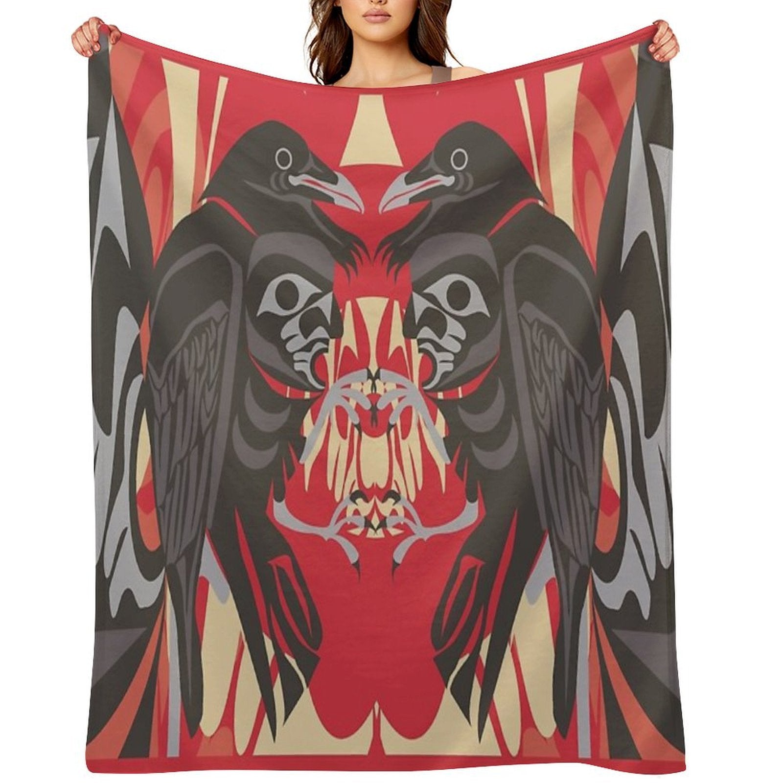 Raven Vision Gift-ready Throw Blanket