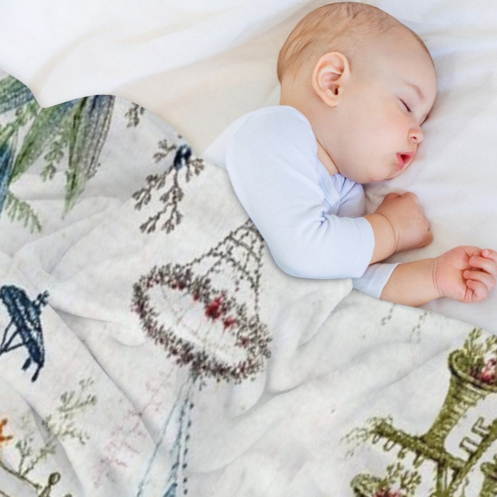 Enchanted Forest Chinoiserie Lightweight Throw Blanket