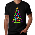 Mercy Moos Kids Unisex Black Christmas Tree Pickleball  Polyester Blend T-Shirt