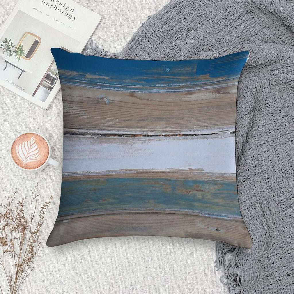 Beach Decor Five Stripes Soft Durable Construction Throw Pillow