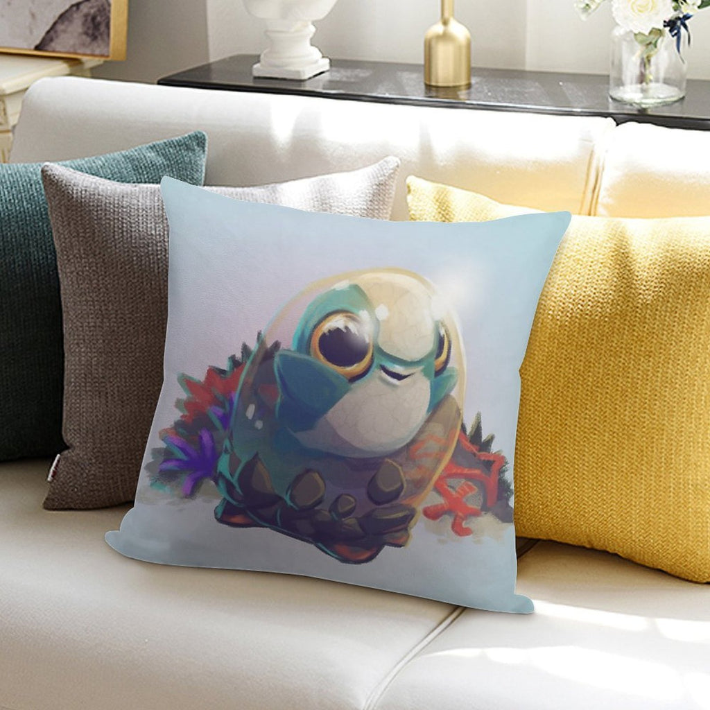 Cuddlefish Baby - Subnautica Soft Fade-Resistant Throw Pillow