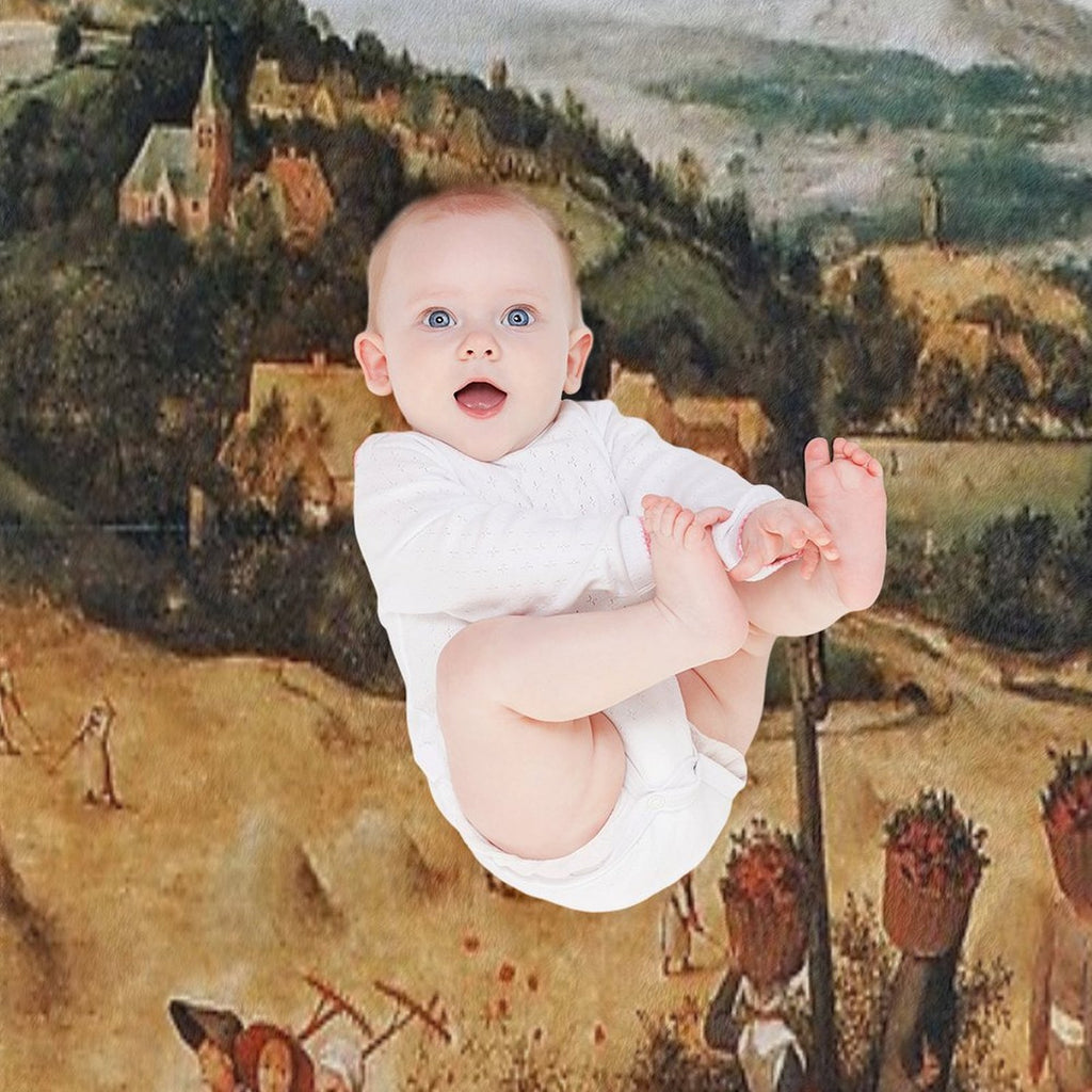 The Hay Harvest - Pieter Bruegel The Elder Machine-washable Throw Blanket