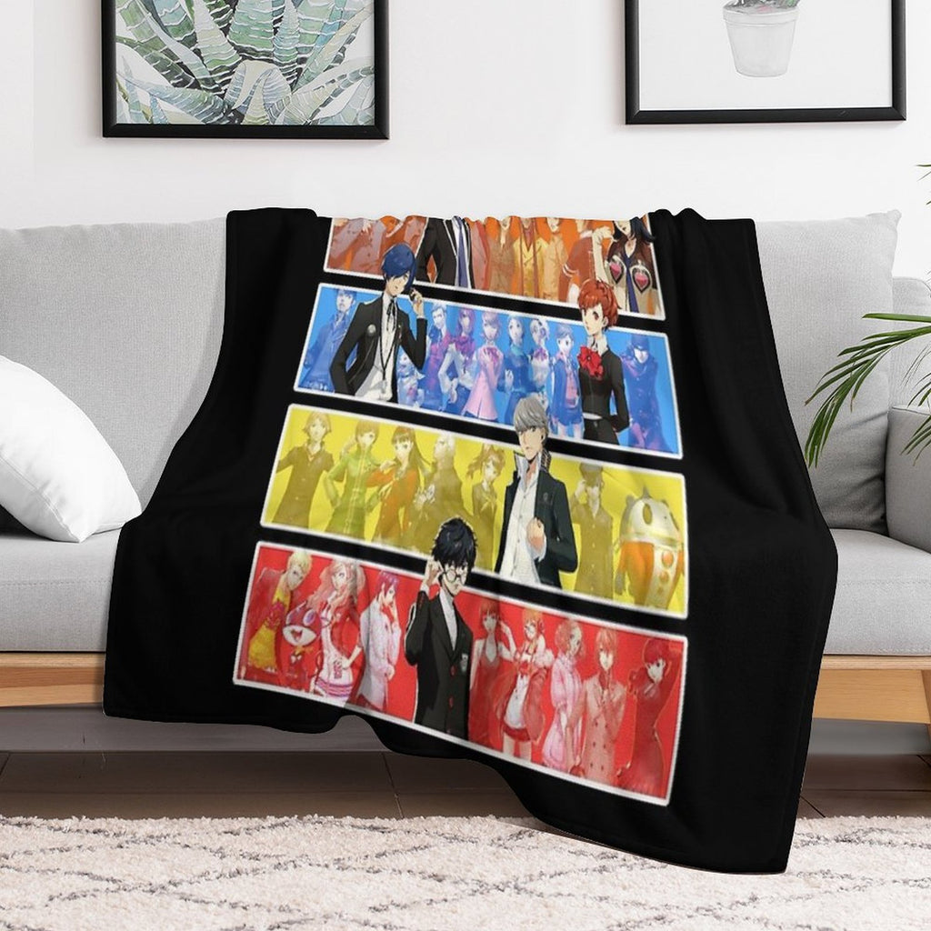 Persona Series Characters Durable Throw Blanket