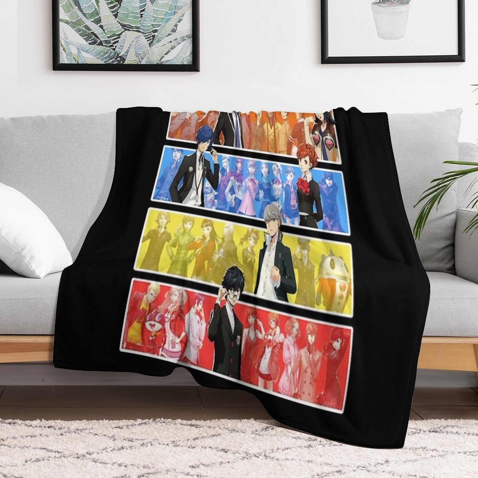 Persona Series Characters Durable Throw Blanket