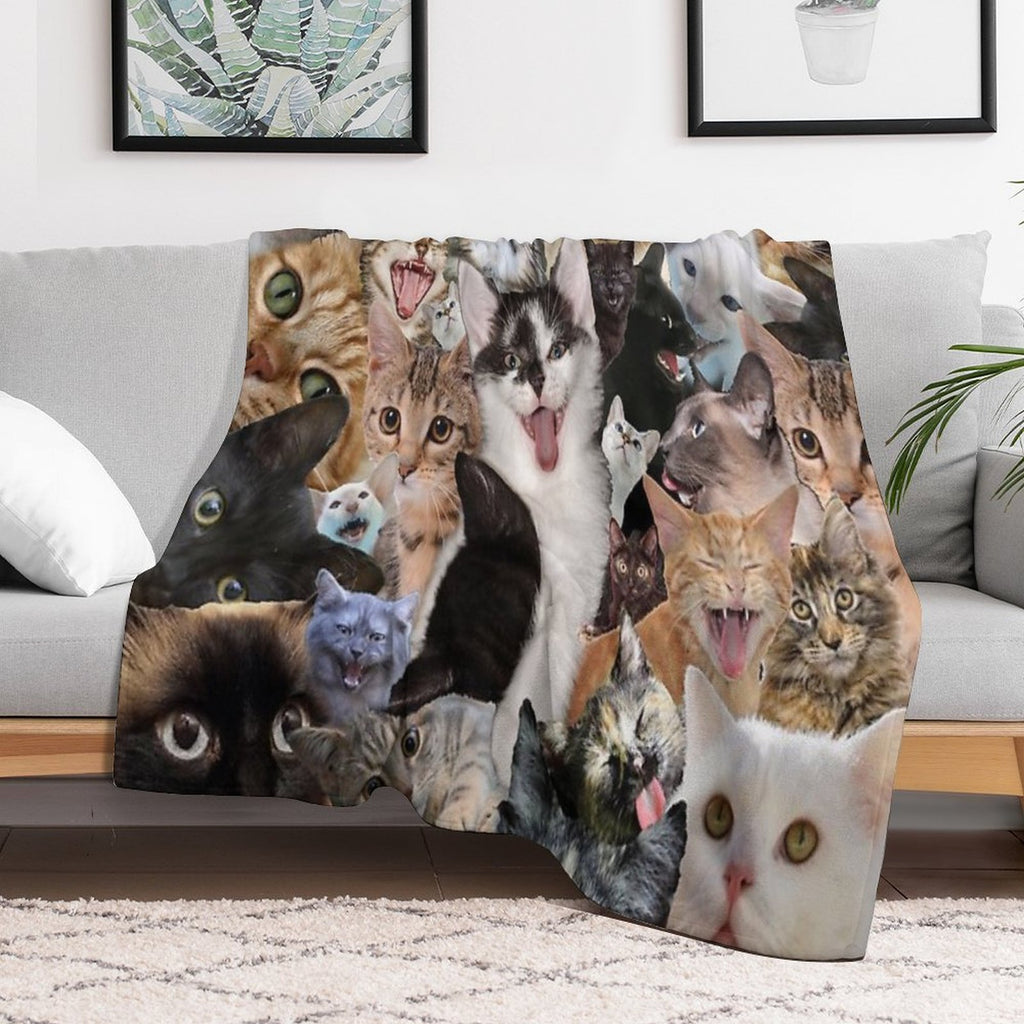Cats Quick-dry Throw Blanket