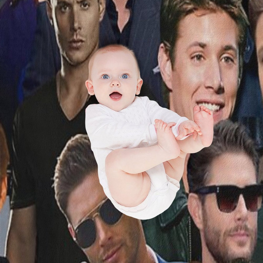 Jensen Ackles Photo Collage Comfort Throw Blanket